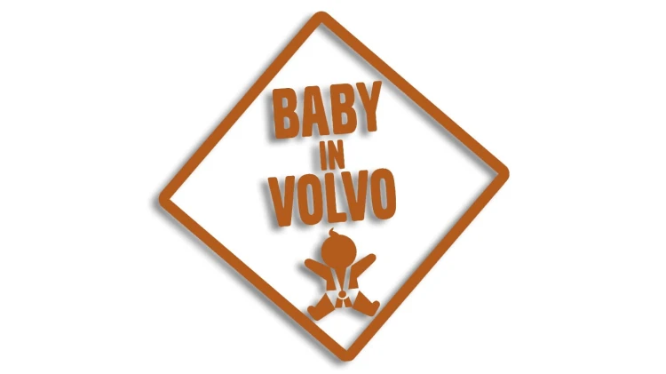 naklejka baby in volvo brazowa.jpg
