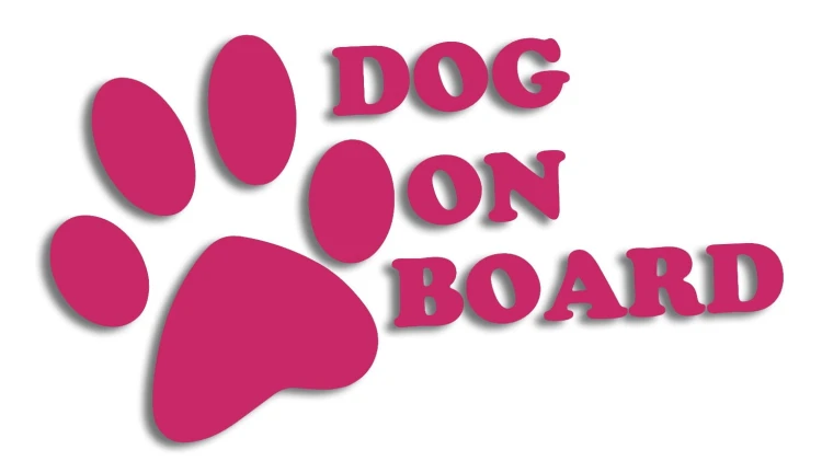 naklejka dog on board rozowa.jpg