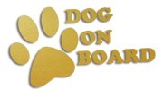 naklejka dog on board zlota.jpg