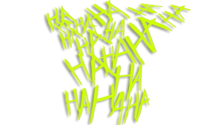 naklejka haha joker zolta neon.jpg