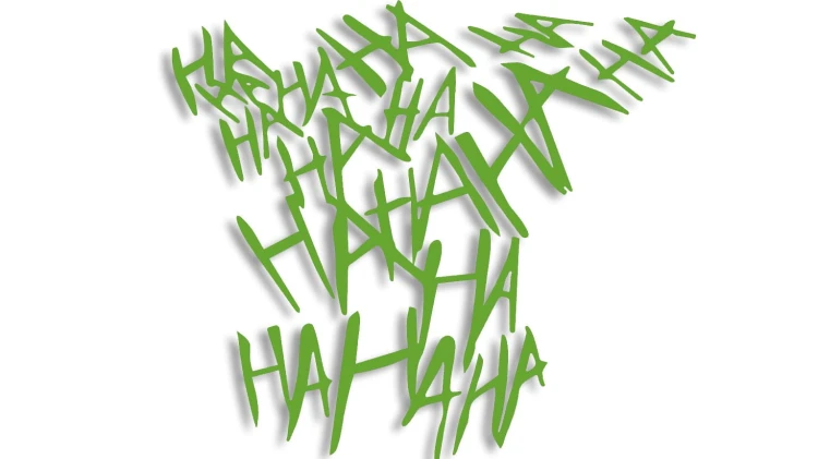 naklejka haha joker jasny zielony.jpg