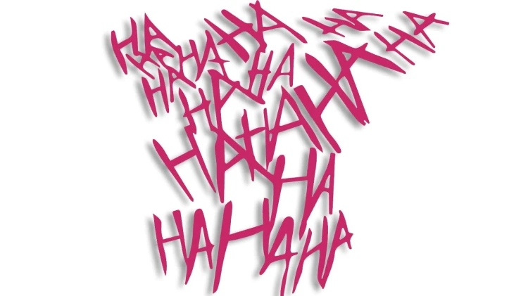 naklejka haha joker rozowa.jpg