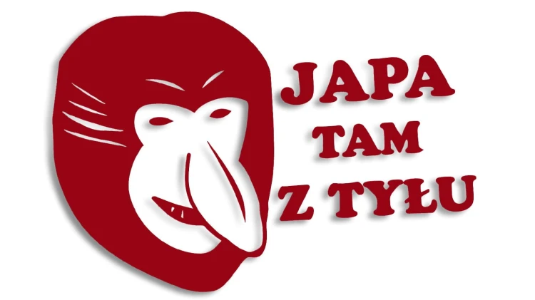 naklejka janusz nosacz japa tam z tylu bordowa.jpg