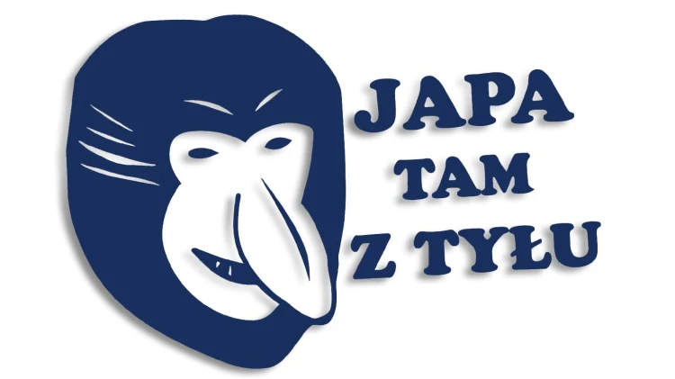 naklejka janusz nosacz japa tam z tylu granatowa.jpg