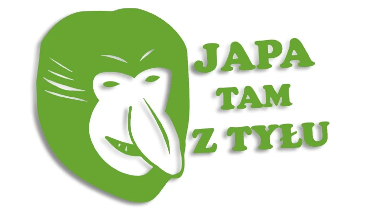 naklejka janusz nosacz japa tam z tylu jasny zielony.jpg