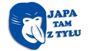 naklejka janusz nosacz japa tam z tylu niebieska.jpg