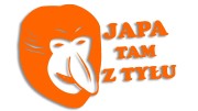 naklejka janusz nosacz japa tam z tylu pomaranczowa fluo.jpg