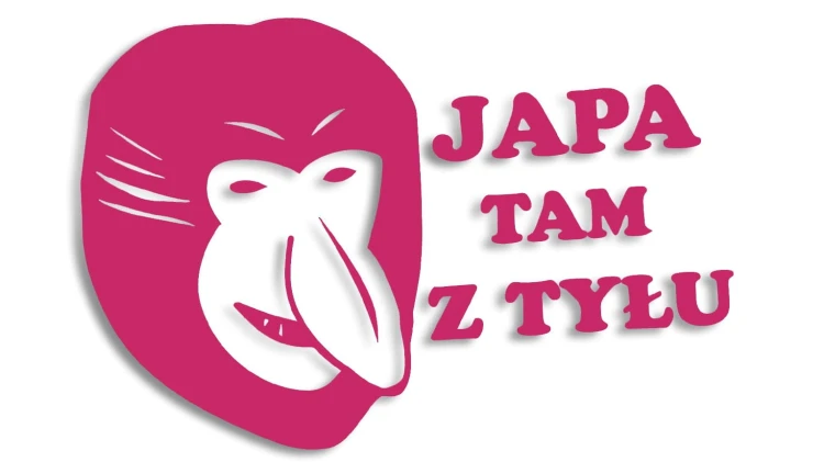 naklejka janusz nosacz japa tam z tylu rozowa.jpg