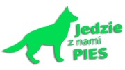 naklejka jedzie z nami pies zielona neon.jpg
