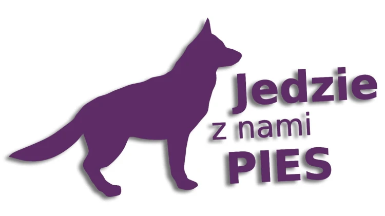 naklejka jedzie z nami pies fioletowa.jpg