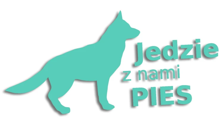 naklejka jedzie z nami pies mietowa.jpg