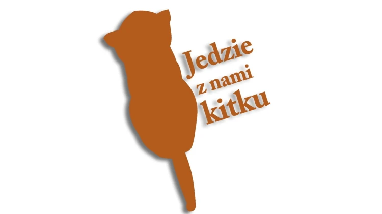naklejka jedzie z nami kitku brazowa.jpg
