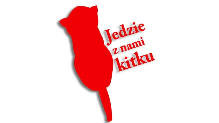 naklejka jedzie z nami kitku czerwona neon.jpg