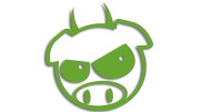 naklejka subaru pig evil jasny zielony.jpg
