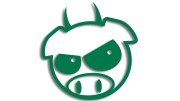 naklejka subaru pig evil zielona.jpg