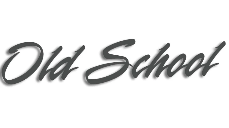 naklejka old school 2 grafitowa.jpg