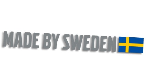 naklejka made by sweden volvo z flaga szara.jpg