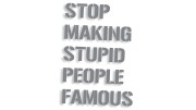 naklejka stop making stupid people famous szara.jpg
