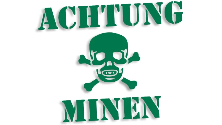 naklejka achtung minen czaszka zielona.jpg