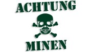 naklejka achtung minen czaszka ciemny zielony.jpg