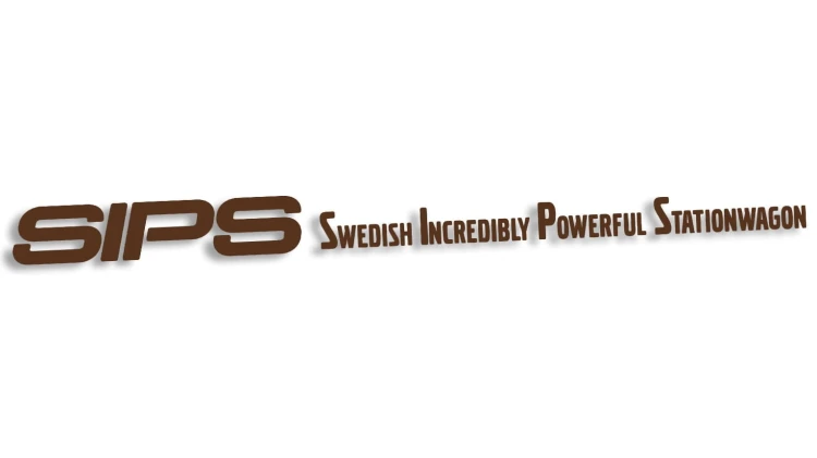 naklejka volvo spis swedish incredibly powerful stationwagon ciemny brazowy.jpg