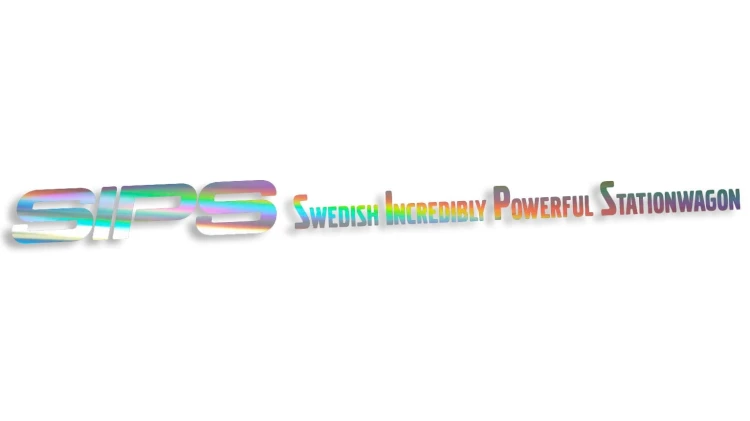 naklejka volvo spis swedish incredibly powerful stationwagon holograficzna.jpg