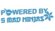 naklejka powered by 5 mad ninjas jdm japan blekitna.jpg