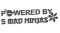 naklejka powered by 5 mad ninjas jdm japan grafitowa.jpg