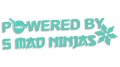 naklejka powered by 5 mad ninjas jdm japan mietowa.jpg
