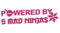 naklejka powered by 5 mad ninjas jdm japan rozowa.jpg