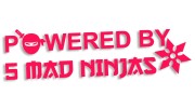 naklejka powered by 5 mad ninjas jdm japan rozowa neon.jpg