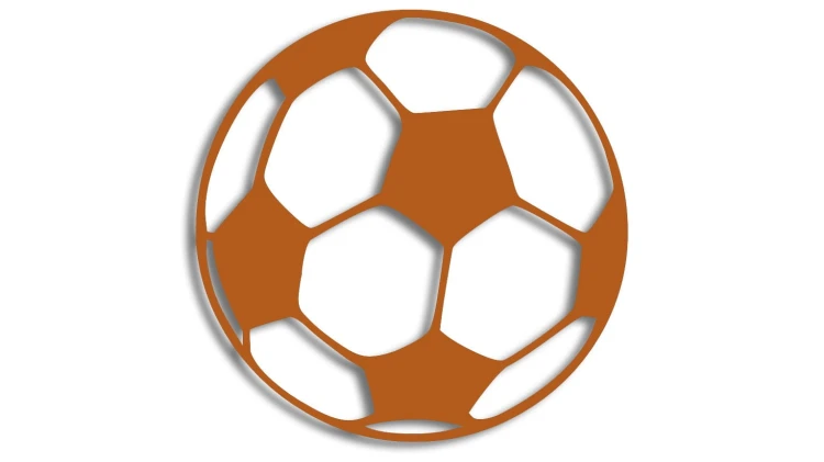 naklejka pilka nozna football brazowa.jpg