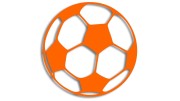 naklejka pilka nozna football pomaranczowa neon.jpg