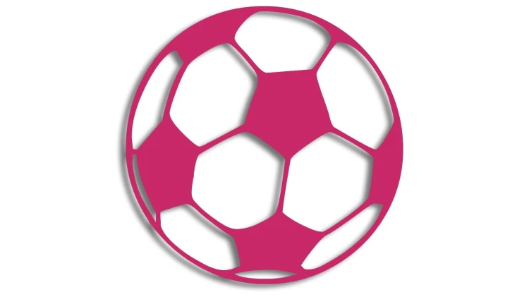 naklejka pilka nozna football rozowa.jpg