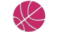 naklejka koszykowka basketball rozowa.jpg