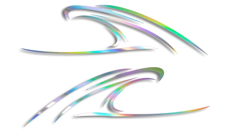 naklejka orzel ptak lewa i prawa holograficzna.jpg
