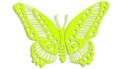 naklejka motyl motylek zolta neon.jpg