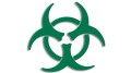 naklejka zagrozenie biologiczne biohazard zielona.jpg