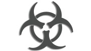 naklejka zagrozenie biologiczne biohazard grafitowa.jpg