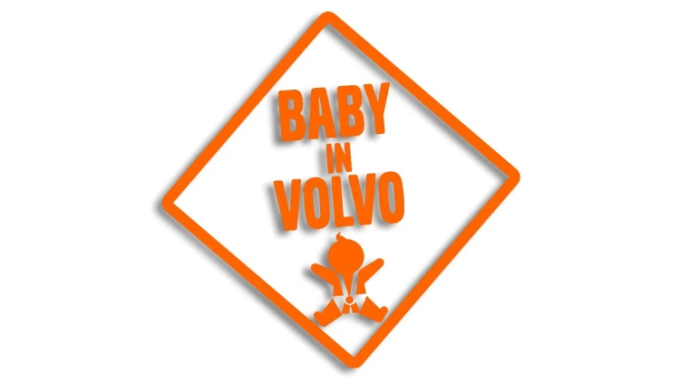 naklejka baby in volvo pomaranczowa neon.jpg