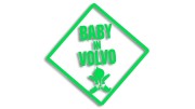 naklejka baby in volvo zielona neon.jpg