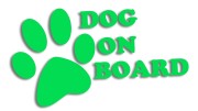 naklejka dog on board zielona neon.jpg