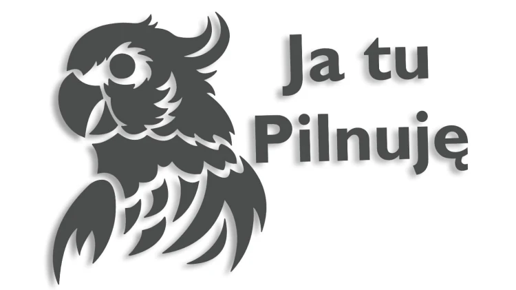 naklejka-papuga-ja-tu-pilnuje-grafitowa.jpg