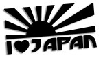 I LOVE JAPAN jdm rising sun (honda, mitsubishi, subaru, lexus, suzuki, toyota, nissan, daihatsu, mazda)
