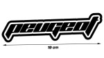 NAPIS PEUGEOT #2 - 19 cm