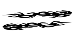 PŁOMIENIE - OGIEŃ - PŁOMIEŃ lewa i prawa (komplet)