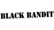 Naklejka na auto BLACK BANDIT napisy - styl Black Out tuning  - czarna