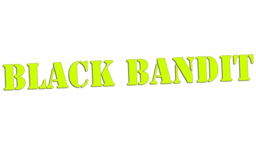 Naklejka na auto BLACK BANDIT napisy - styl Black Out tuning - neonowa