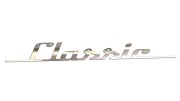 Naklejka na auto napis Classic retro vintage - na klapę bagażnika - chrom