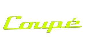 Naklejka COUPE - kolory neonowe